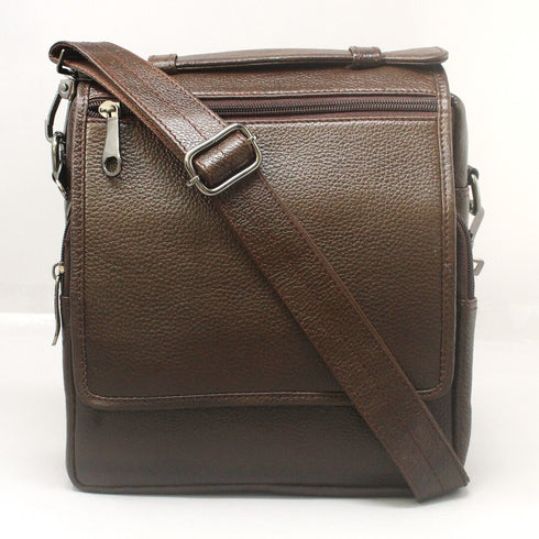 Viaggio Rank Genuine Leather Brown Sling Bag